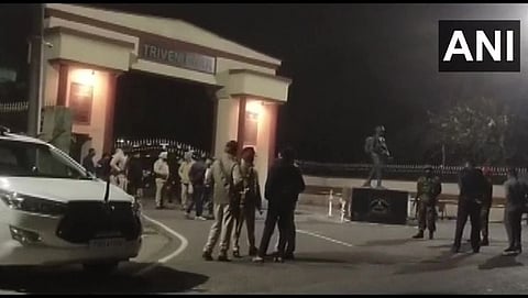 Grenade blast near Triveni gate army camp area Pathankot Punjab