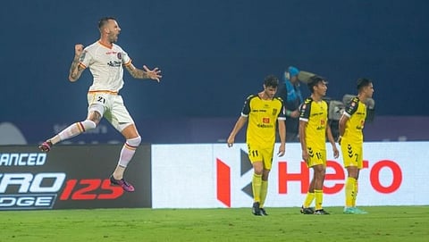 Indian Super League: ईस्ट बंगालने रोखल्याने हैदराबादला दोन गुणांचा फटका