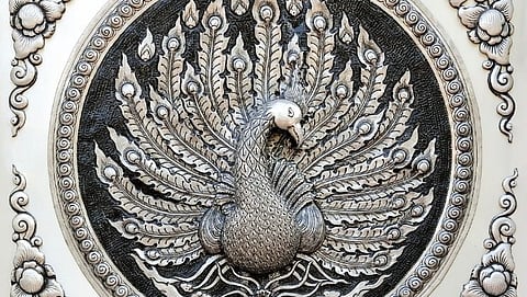 Silver Peacock