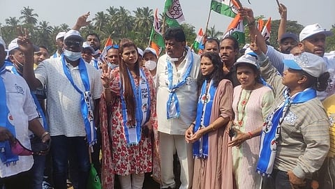 Churchill and Valanka Alemao
Nomination for Goa Election