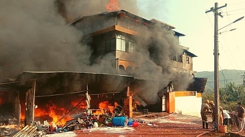 Goa Fire News | Fire in Goa Paint Factory