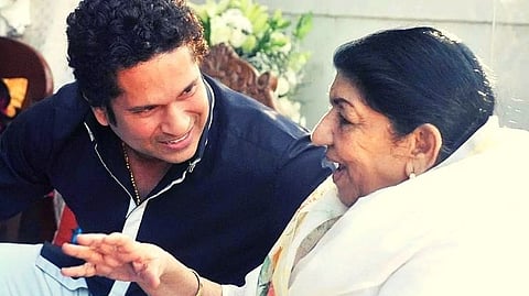 Sachin Tendulkar And Lata Mangeshkar