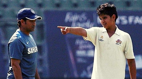 Sachin Tendulkar Watch Arjun Tendulkar Secretly