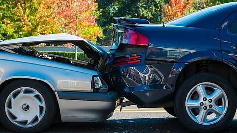 An accident was averted in Ponda The students, however, were frightened
