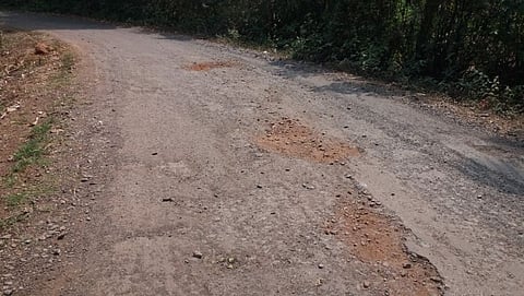 Now expect the pernem villagers from Divya Rane Ignoring the road