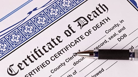 death certificate