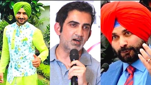 Harbhajan Singh & Gautam Gambhir & Navjyot Singh Sidhu