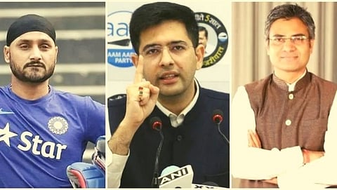 Harbhajan Singh & Raghav Chadha & Sandeep Pathak