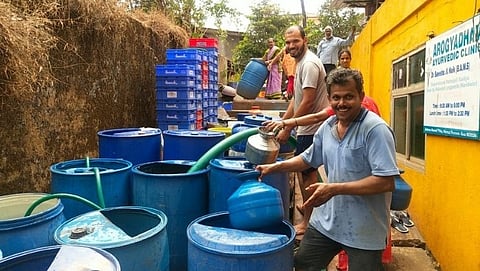 water problem in Arambol is serious Citizens angry