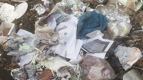 Garbage in Margao sewers