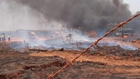 Fire at Mopa Airport