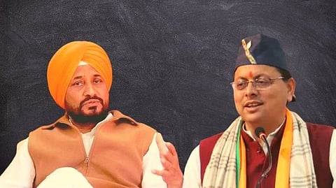 cm pushkar singh dhami and cm charanjit singh channy