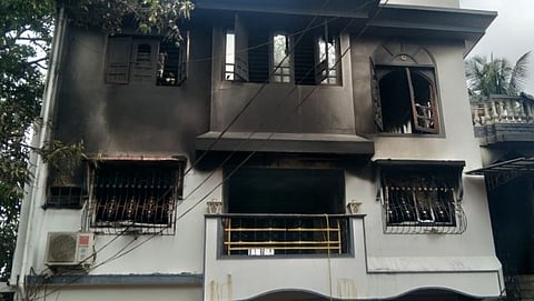 Fire in Ponda