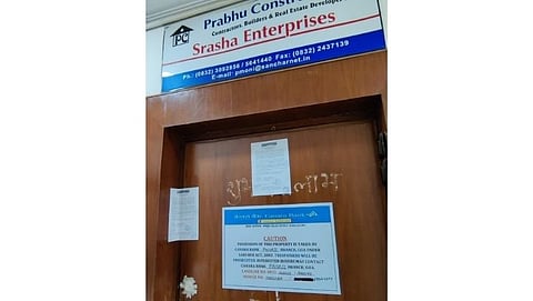 Canara Bank's big action, Prabhu Construction office in Panaji confiscated for non-payment of loan amount