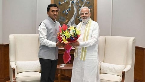 Goa Chief Minister Pramod Sawant & Prime Minister Narendra Modi
