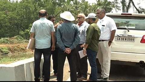 Inspection of Sal River by MLA of Madgaon