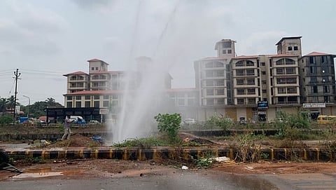 Madgaon Water Pipeline Burst