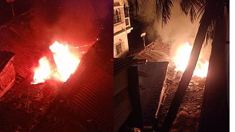 Fire in Mapusa