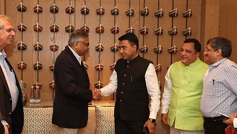 Pramod Sawant meets Natarajan Chandrasekaran