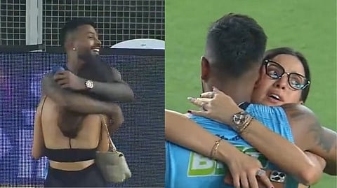 Natasha Stankovic and Hardik Pandya