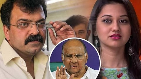 Sharad Pawar, Ketaki Chitale , Jitendra Awhad