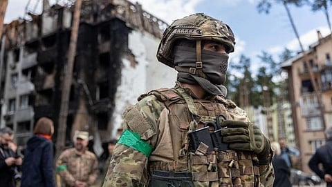Ukrainian soldier