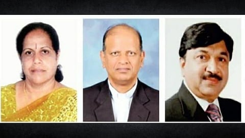 जयंती नाईक, फा. एवसेबियो गोम्स व अँथनी सॅन