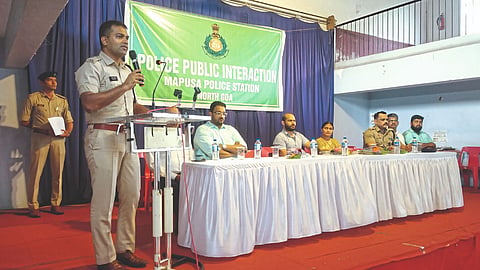 Police public interaction in mapusa