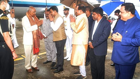 President Ram Nath Kovind arrives in Goa on 2 day visit