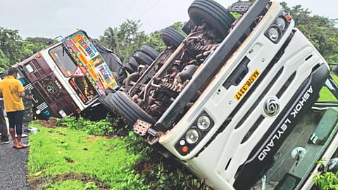 Truck Accident in Karmal Ghat