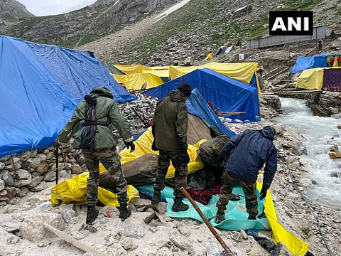 Continuous debris clearing and search for missing continue near the cloudburst-affected areas.