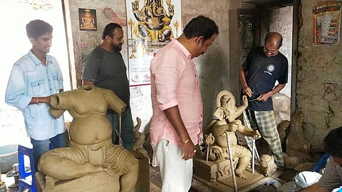 Ganesh Idols Making