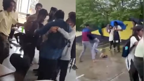 Freestyle Fighting of Students in Panjim