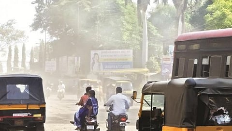 Dust in madgaon