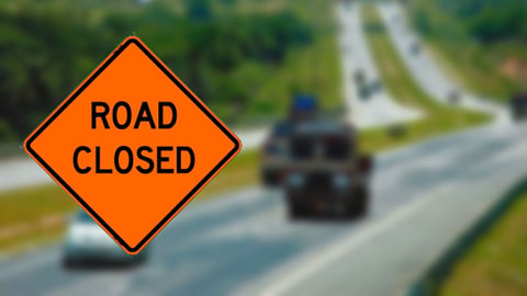 road closed
