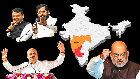 Maharashtra | Karnataka | Amit Shah | Basavaraj Bommai | Eknath shinde | Devendra Fadnavis