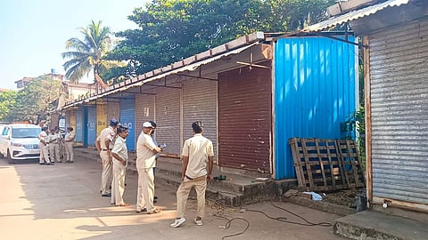 Bicholim Market Shop Demolition