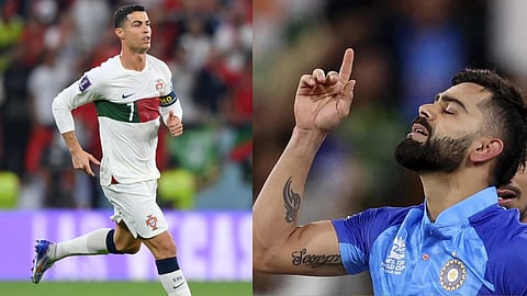 Cristiano Ronaldo and Virat Kohli