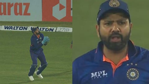 Rohit Sharma angry reaction
