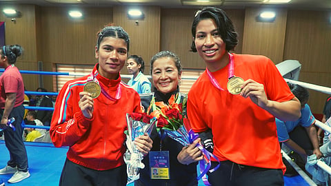 Lovlina Borgohain and Nikhat Zareen