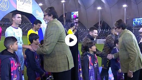 Amitabh Bachchan meet Lionel Messi and Cristiano Ronaldo