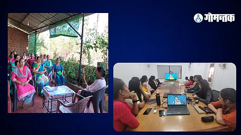 Women participating in a webinar organized by Tanishka Vyasapeeth