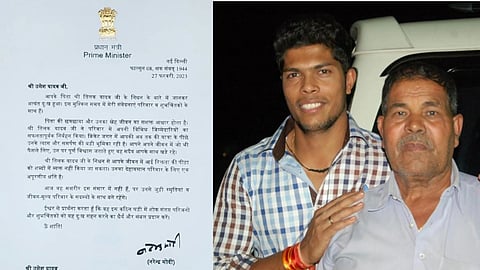 Umesh Yadav with Father