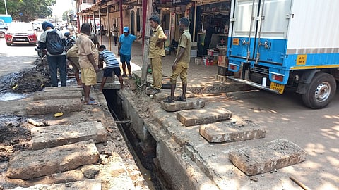 Cleaning of drains started