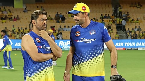 Stephen Fleming and MS Dhoni