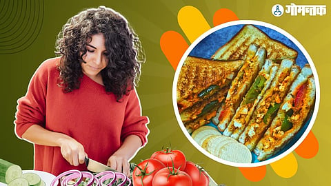 Breakfast Paneer Toast Recipe