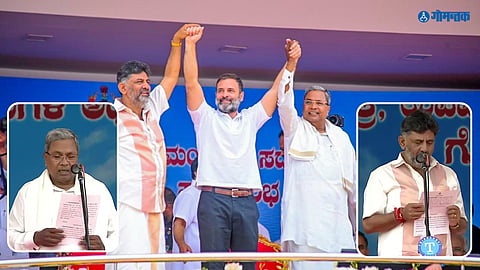 CM Siddaramaiah with DK Shivakumar as his Deputy, took oath in Bengaluru