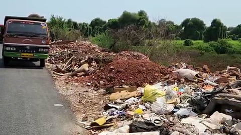 Debris At Mapusa Highway
