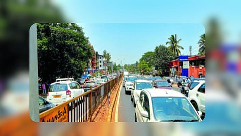 Traffic jam In Goa