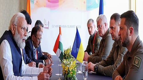PM Modi Meets Zelensky